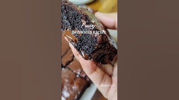 Fudgy Chocolate Brownies Recipe 👆💫😍 #brownie #ytshorts #shorts