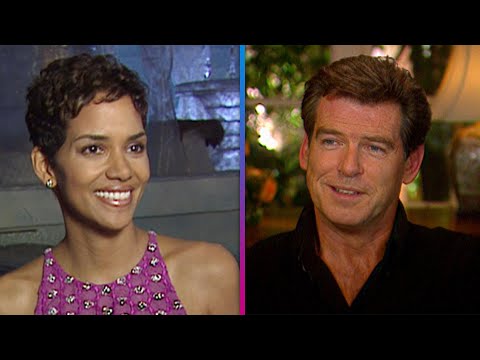 Die another day is 20: halle berry and pierce brosnan on set