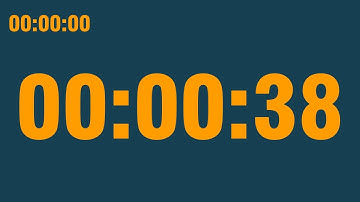 38 second timer (with end alarm, time elapsed and progress bar)
