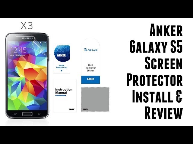 Anker® Screen Protector Galaxy S5 Xtreme Scratch Defender High Definition (HD) Clear
