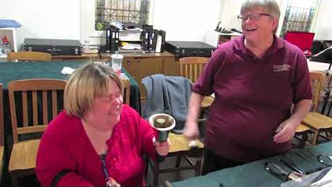 Special Products Editor April Helms gets a lesson ...