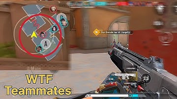 WTF Teammates in hyper front • Valorant mobile