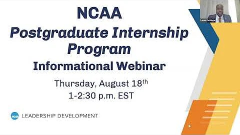 NCAA Post Graduate Internship Program - Informational Webinar - DayDayNews