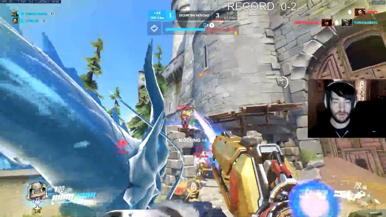 Overwatch Zarya God Harbleu Showing His Gameplay Skills -50 Elims-