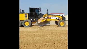 Machinery grader activity on the road construction. #Machineryofficial #Shorts #989