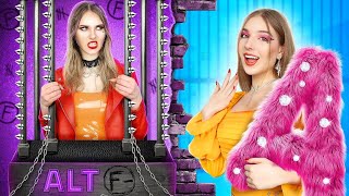 Soft Girl VS Alt Girl In Jail || Bad Student VS Good Student screenshot 1