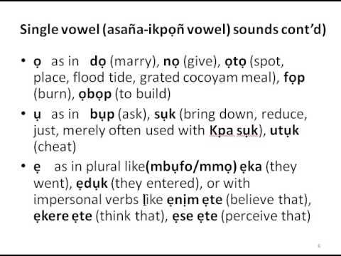 efik language alphabet