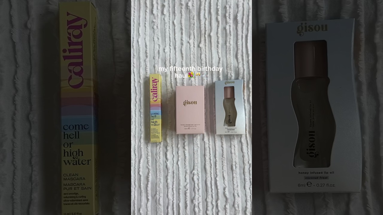 my birthday haul!!qotd-whens your birthday??🥂💐🐆 #cleangirl #aesthetic #summer#birthday #haul