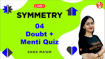 Symmetry L-4 | Doubt Solving & Menti Quiz | Class 6 Maths | Sana Ma’am | V Mathemagicians