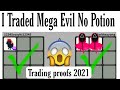 I TRADED MY MEGA EVIL UNICORN NO POTION IN ADOPT ME TRADING  PROOFS