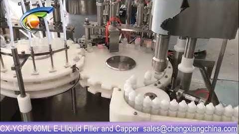 【CHENGXIANG Machinery】CX-YGF6 High Speed E-liquid filling machine for 60ml