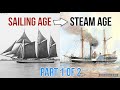 History Of Great Lakes Ships, Sailing To Steam Age.