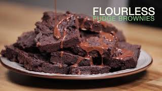 Flourless Gluten Free Fudge Brownies