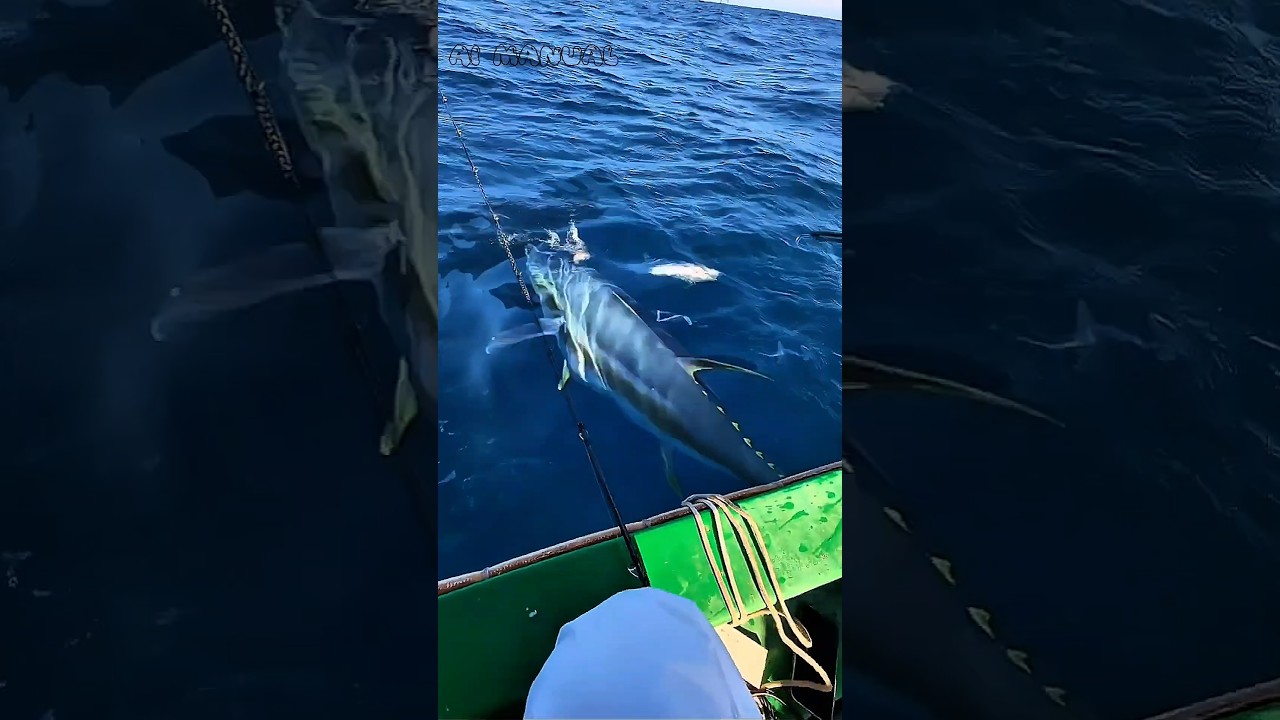 Вы не поверите этой поклёвке! Гигантский тунец напал из ниоткуда! 