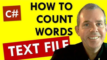 Count words in a text file with C# Introduction