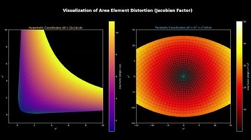 Visualize the area element the Jacobian determinant helps illustrate how the transformation