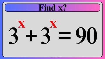 Nice Exponent Logarithm Math Simplification | Find the Value of X