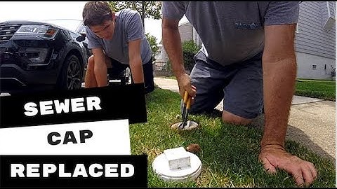 PVC Sewer Clean out Cap Cut By Lawn Mower Replaced