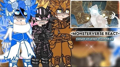 | Kaijus react to Shimo VS King Ghidorah ||Gacha Life|| By @slick4785
