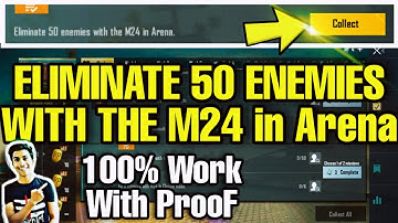 ELIMINATE 50 ENEMIES WITH THE M24 in Arena PUBG MOBILE | ELIMINATE 50 ENEMIES WITH THE M24 in ARENA