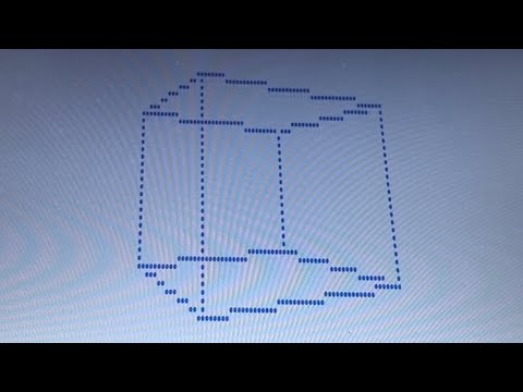 3D rotating cube on one line of code - python - YouTube