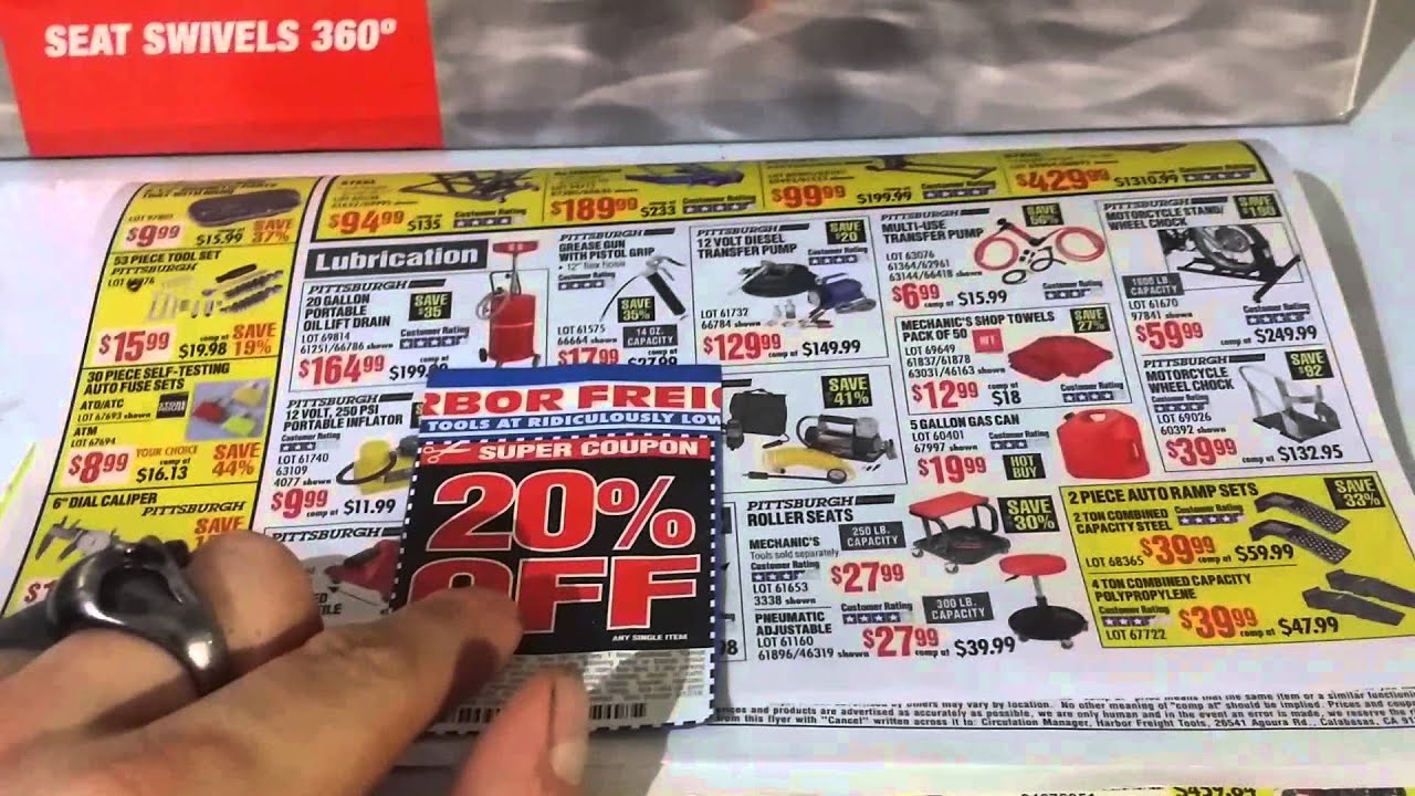 Harbor Freight Pnuematic Roller Seat YouTube