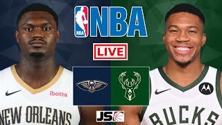 New Orleans Pelicans vs Milwaukee Bucks | NBA Live Scoreboard 2024