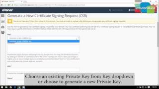 How to Generate a CSR in Cpanel