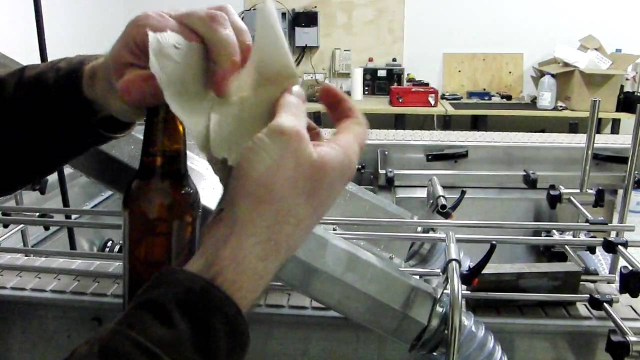 Air Knife Drying System - Cold-fill Beer Bottle Drying