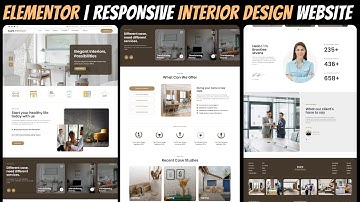 Master ELEMENTOR | Build a Responsive INTERIOR DESIGNER Website from Scratch | Wordpress Tutorial🔥