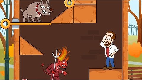 Home Pin Gameplay All Level Solution - Pull Him Out Game/ Pull The Pin