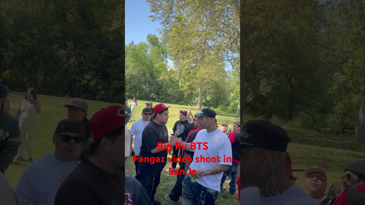 Big Ru BTS at Fangaz video shoot in San Jose