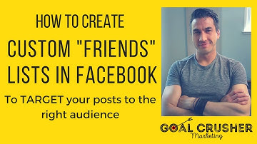 Target your Facebook Post Audience with Custom Friends Lists