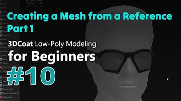 3DCoat Low-Poly Modeling for Beginners #10. Creating a simple object - Sci-Fi Glasses. Part 1.