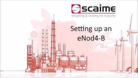 SCAIME muestra su eNod4 B   Belt weighing