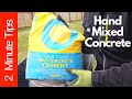Hand Mixed Concrete 2 Min Tips 