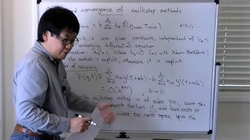 Order of multistep methods