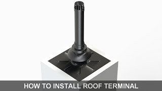 How to install roof terminal