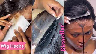 7 Lace Wig Hacks You Need to Know #2, Remove Lace Glue, Easy Baby Hairs, Fix Big Bangs, Frontal Wig
