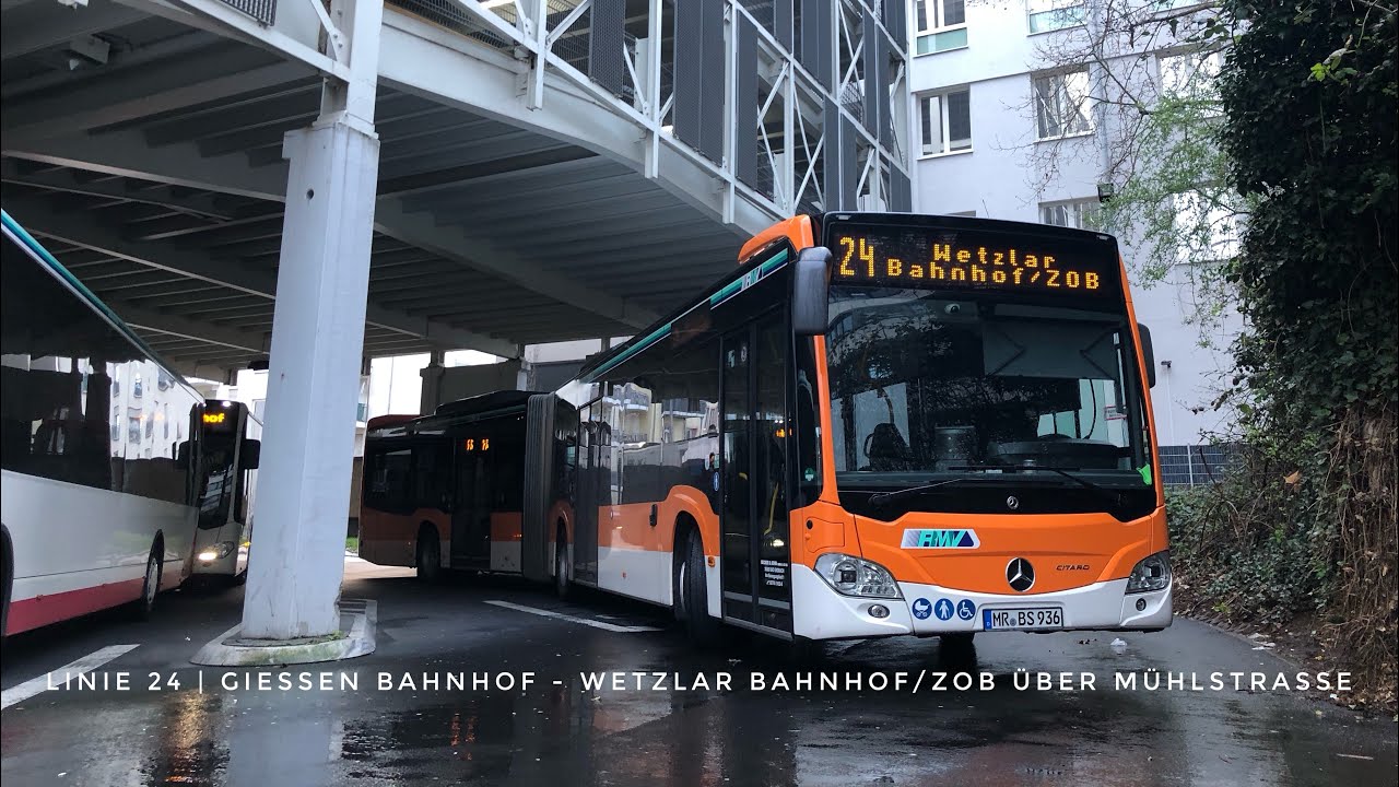 Linie 24 | Gießen Bahnhof - Wetzlar Bahnhof/ZOB über Gießen Mühlstraße und Kinzenbach |