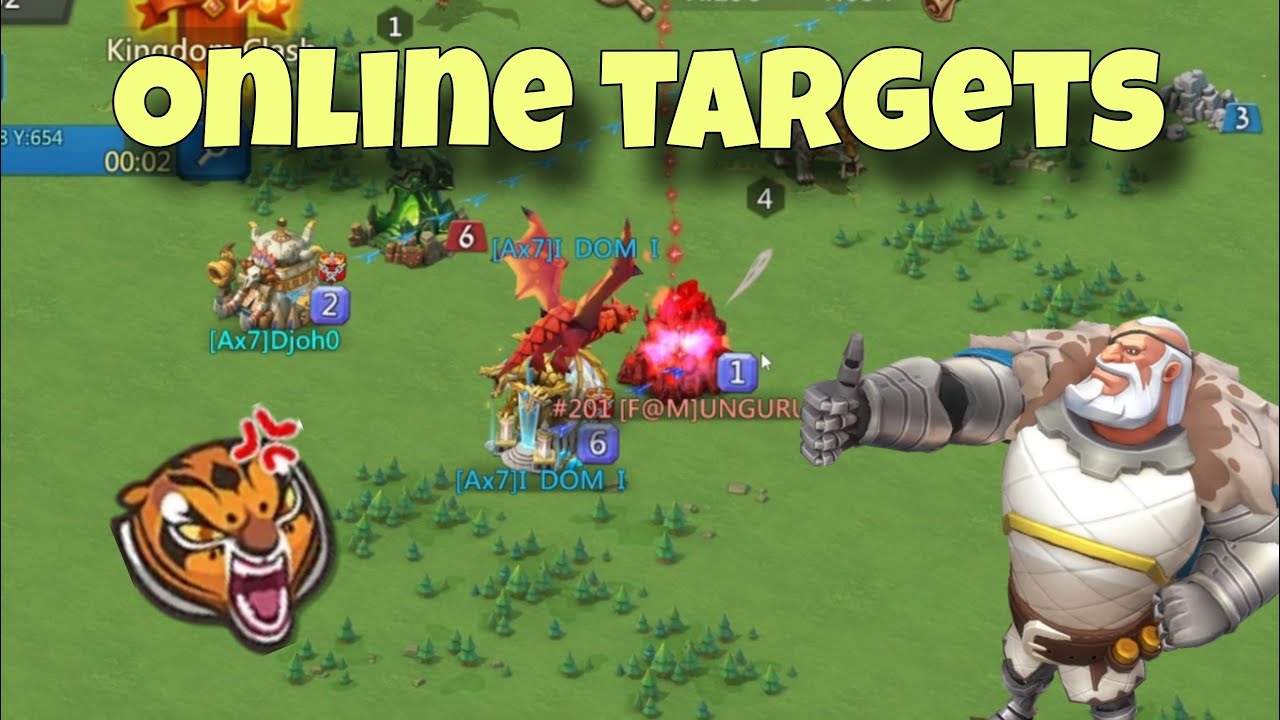 Lords Mobile - KVK action. Only ONLINE targets. Big comps are trying to ...