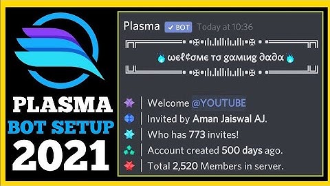 Setup Plasma Bot Discord | Invite Manager Not Working | Alternative of Invite Manager | 2021