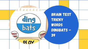 Brain Test: Tricky Word DINGBATS - 39 || Walkthrough Gameplay || #shorts