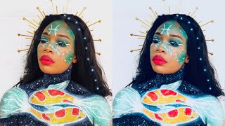 [short] PISCES BODY PAINTING/Zodiac series/ The Fish