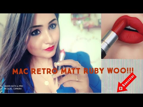 My experience with Mac Retro matt Ruby Woo , Review and Demo.