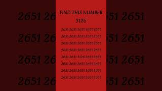 FIND THIS NUMBER
