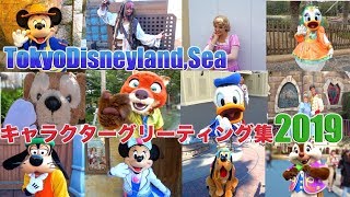 【1年分の総編集】東京ディズニーランドと東京ディズニーシーで会えるキャラクターとグリーティングしてみた