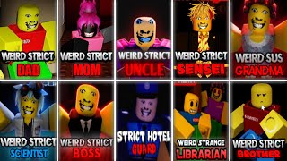 Weird Strict Dad vs Mom vs Brother vs Sensei vs Uncle vs Boss vs Guard vs Grandma vs More JUMPSCARE