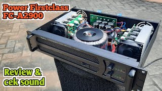 Power Firstclass FC-A2900 II Review produk dan cek sound