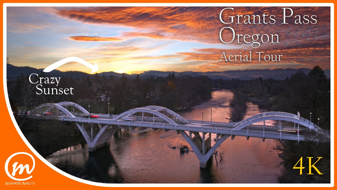 Grants Pass, Oregon in 4K: A Cinematic Aerial Journey